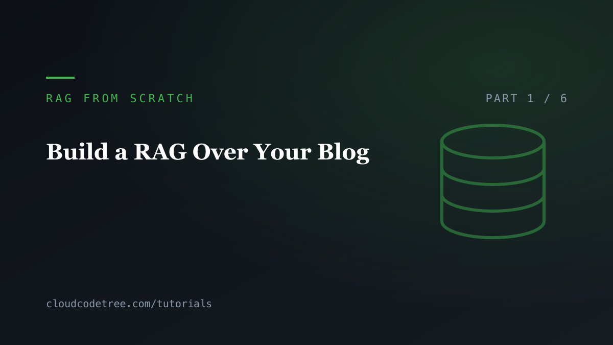 Build a RAG Over Your Blog